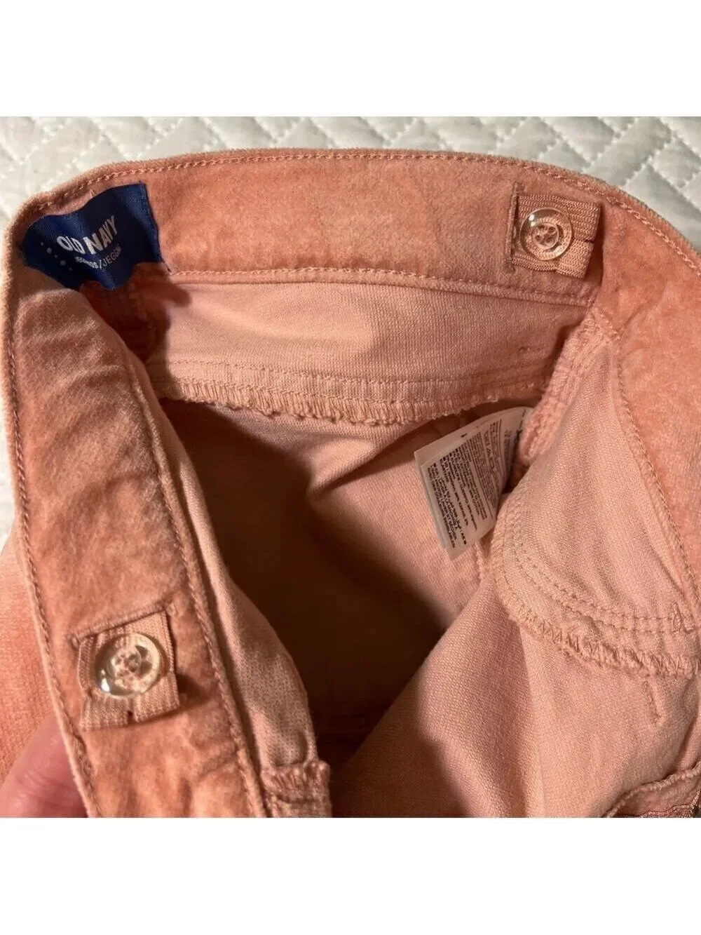 5/$25 ⭐️ Old Navy NEW Girls Velvet Jeans sz 12 Jeggings Dusty Rose Pink Pants